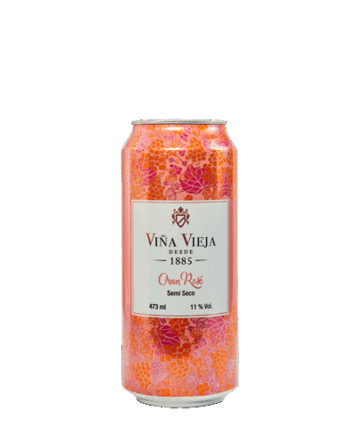 Vino Viña Vieja Gran Rosé Semi Seco en lata 473 Ml